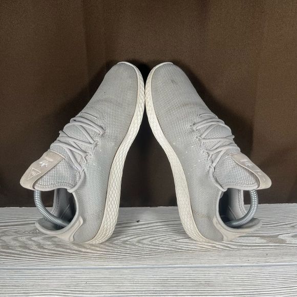 Adidas Pharrell Williams Hu Womens Tennis Shoes Gray Low Top Lace Up Size 8.5 - Picture 7 of 8